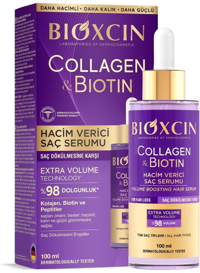 Bioxcin Collagen Biotin Extra Volume Anti-Hair Loss Serum 100ml - Image 1